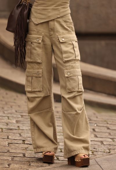 Cal&ccedil;a Cargo Utility Verde Oliva