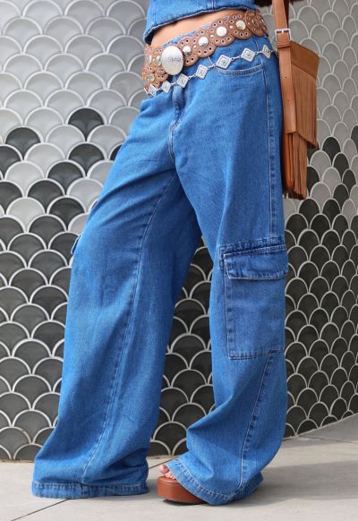 Cal&ccedil;a Cargo Pantalona Boheme